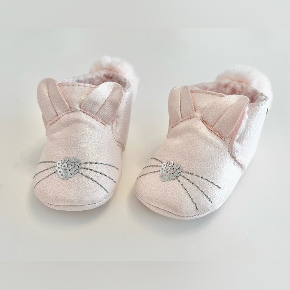 NWT ADORABLE Nicole Miller NY Stepping Stones Pink Bunny Baby Shoes, 6-12 Months - Picture 10 of 12